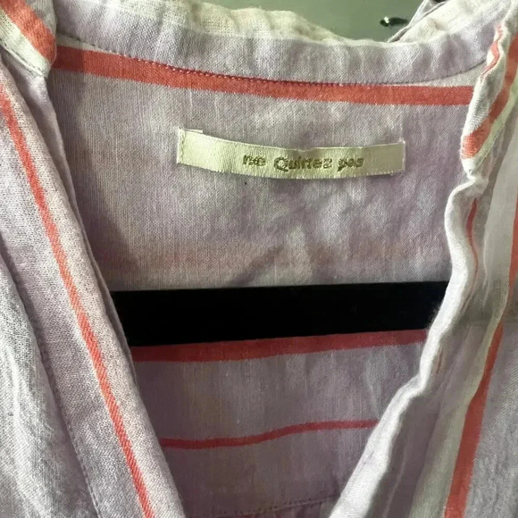 Ne Quittez Pas Striped Dress Size Large Color Purple - Picture 4 of 6